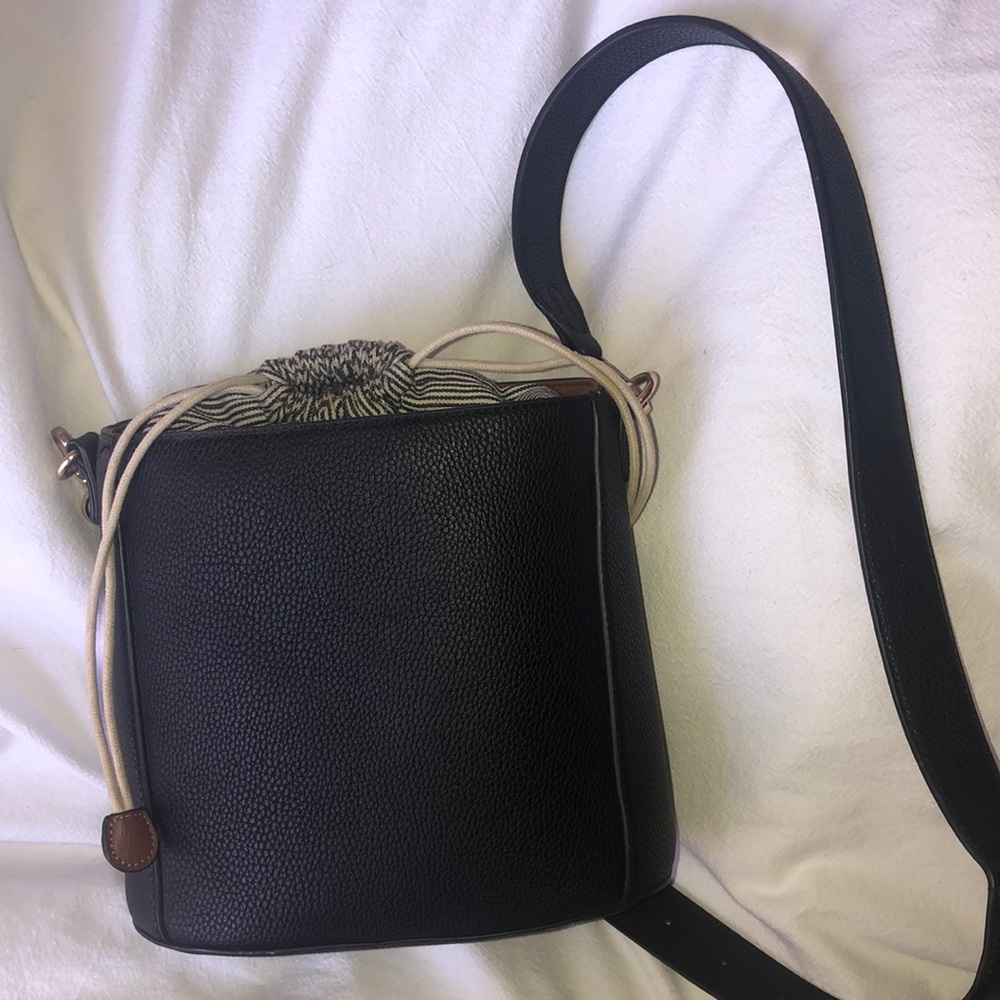 Large Black Faux leather purse
